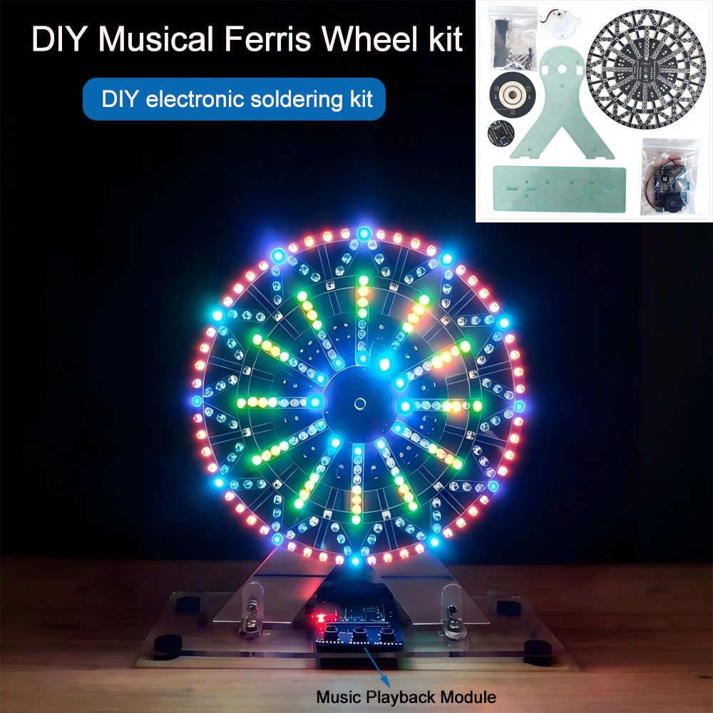Diy Electronics Music - Diy electronic kits LED-Lit Musical Ferris