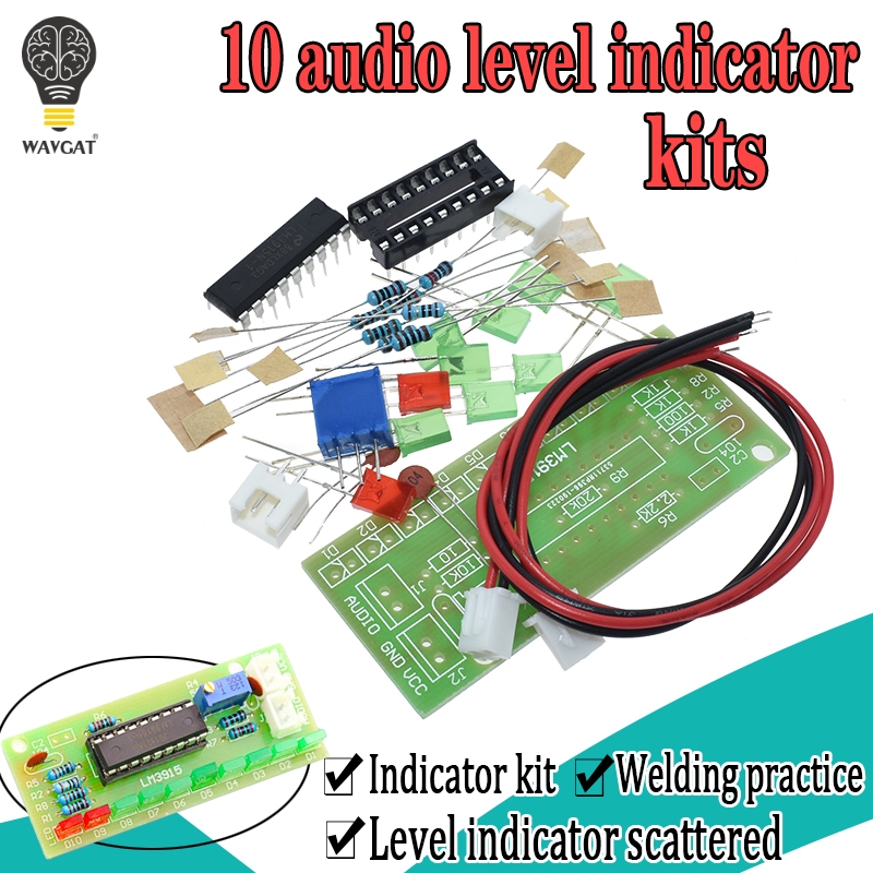 Diy Electronics Lab - LM3915 DC 9V-12V 10 LED Sound