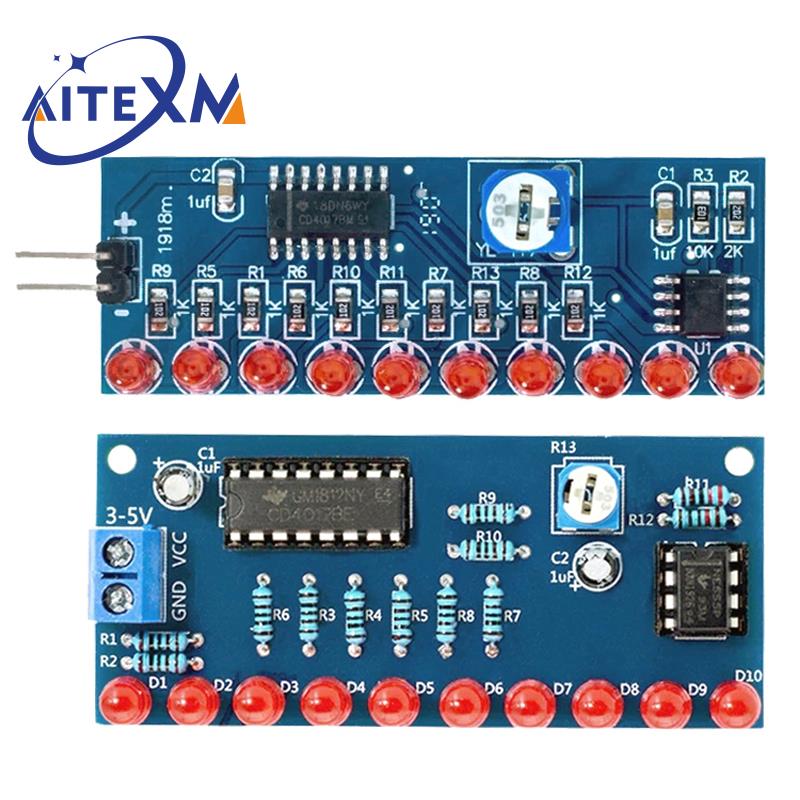Diy Electronics Lab - Smart Electronics Kits Ne555+CD4017 Light Water