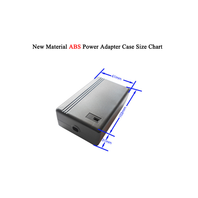 Black ABS Power Adapter Case N - огляд і ціна Diy Electronics Wire