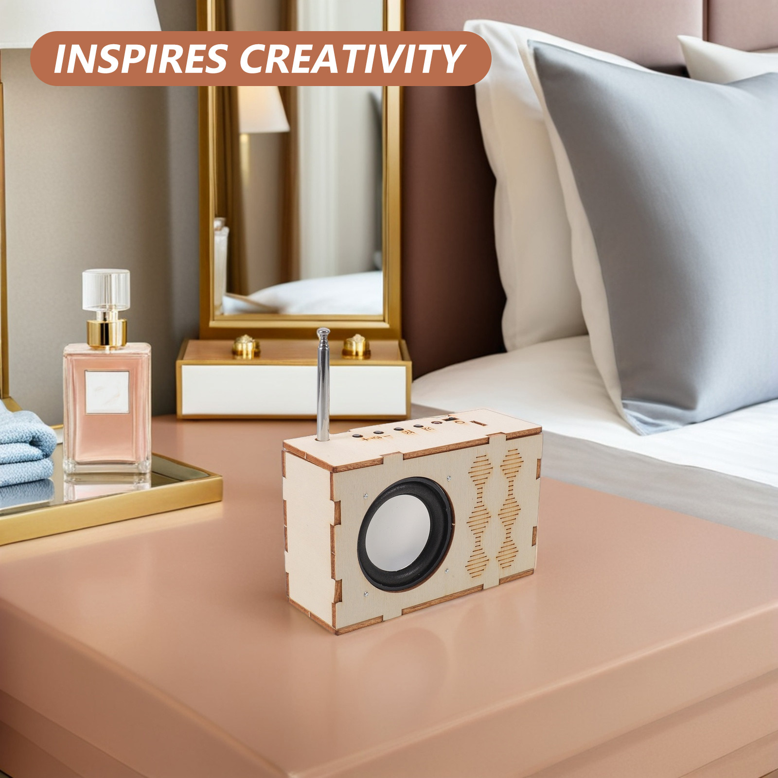 DIY Wooden Radio Assembly Stem - огляд і ціна Diy Electronics Projects For Kids