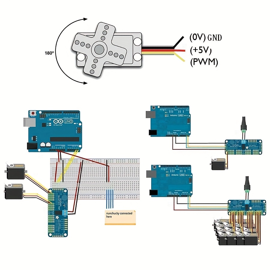 5pcs SG90 9G Servo Motors + 16 - огляд і ціна Servo Motor Sg90