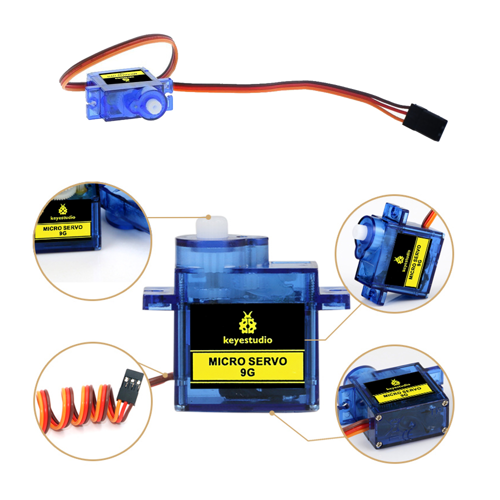 1pcs  keyestudio 9G  MINI SG90 - огляд і ціна Servo Motor Sg90