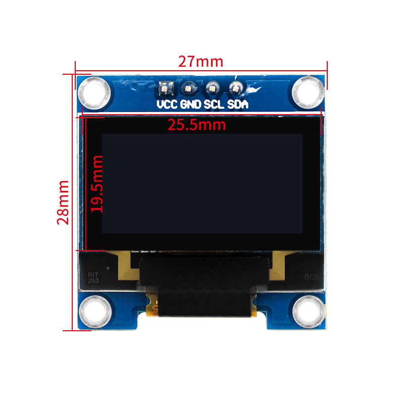 0.96 Inch OLED SSD1306 I2C IIC - огляд і ціна Raspberry Pi Zero