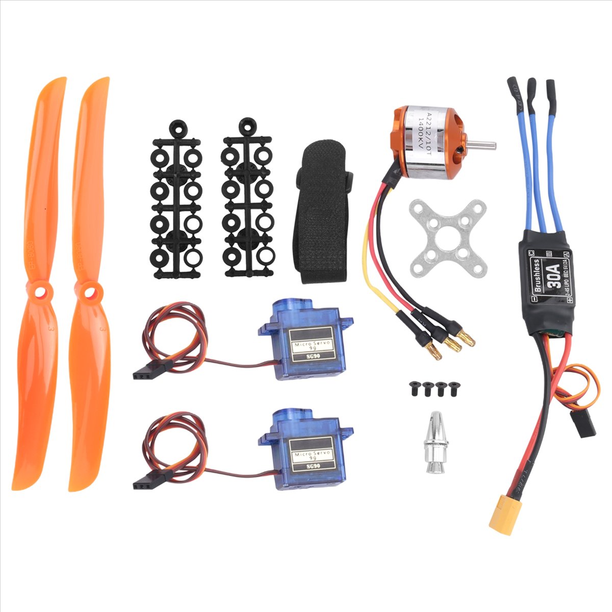 【STOCK】 1400KV Brushless Motor - огляд і ціна Servo Motor Sg90