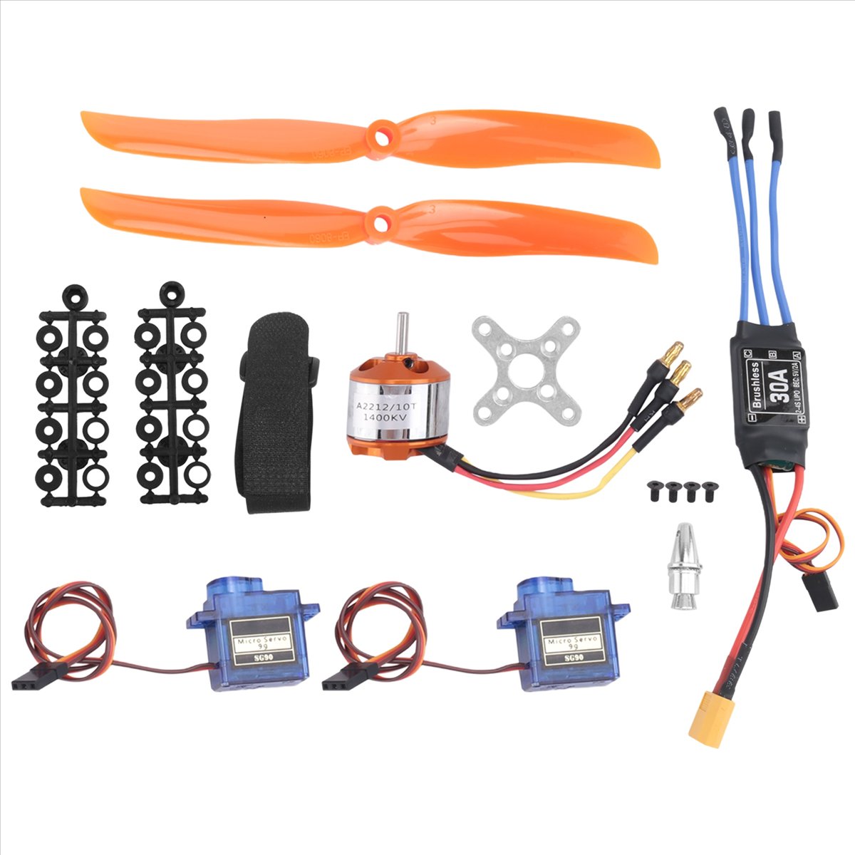 【STOCK】 1400KV Brushless Motor - огляд і ціна Servo Motor Sg90