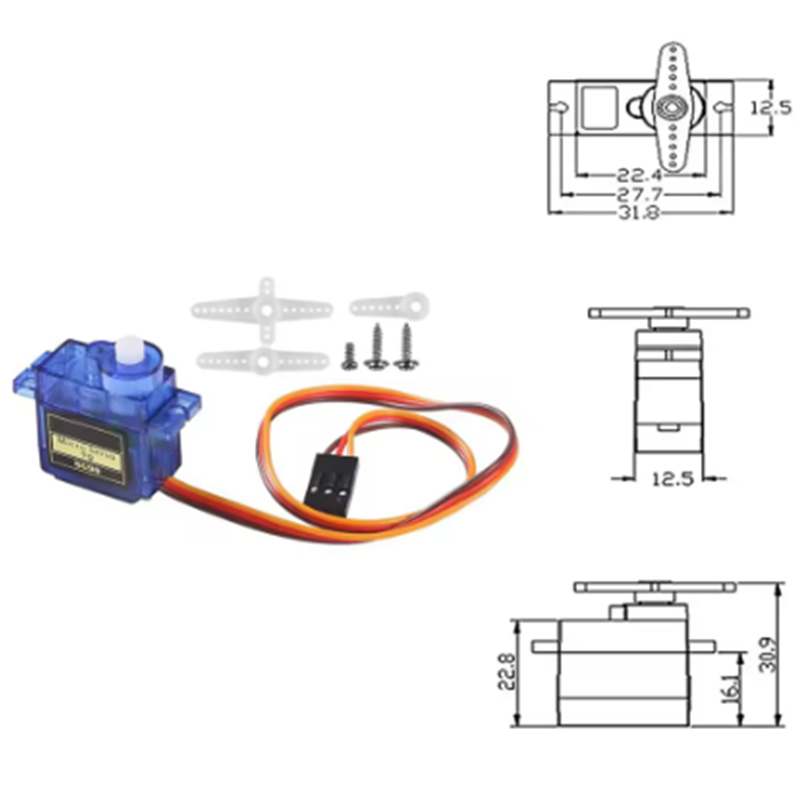 1-10PCS SG90 9G Micro Digital  - огляд і ціна Servo Motor Sg90