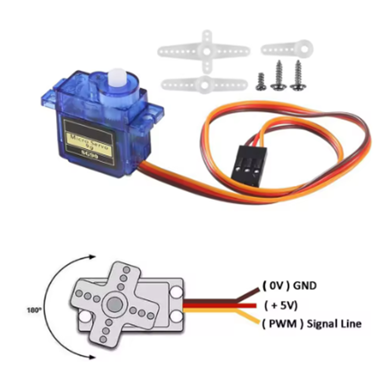 1-10PCS SG90 9G Micro Digital  - огляд і ціна Servo Motor Sg90