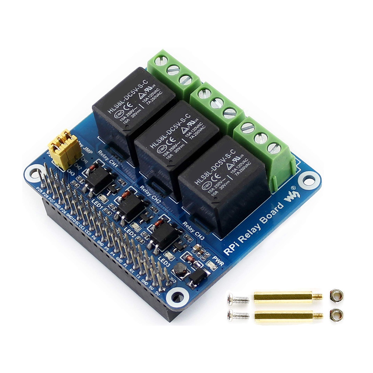 Waveshare 5V 3-Channel Relay M - огляд і ціна Raspberry Pi Zero