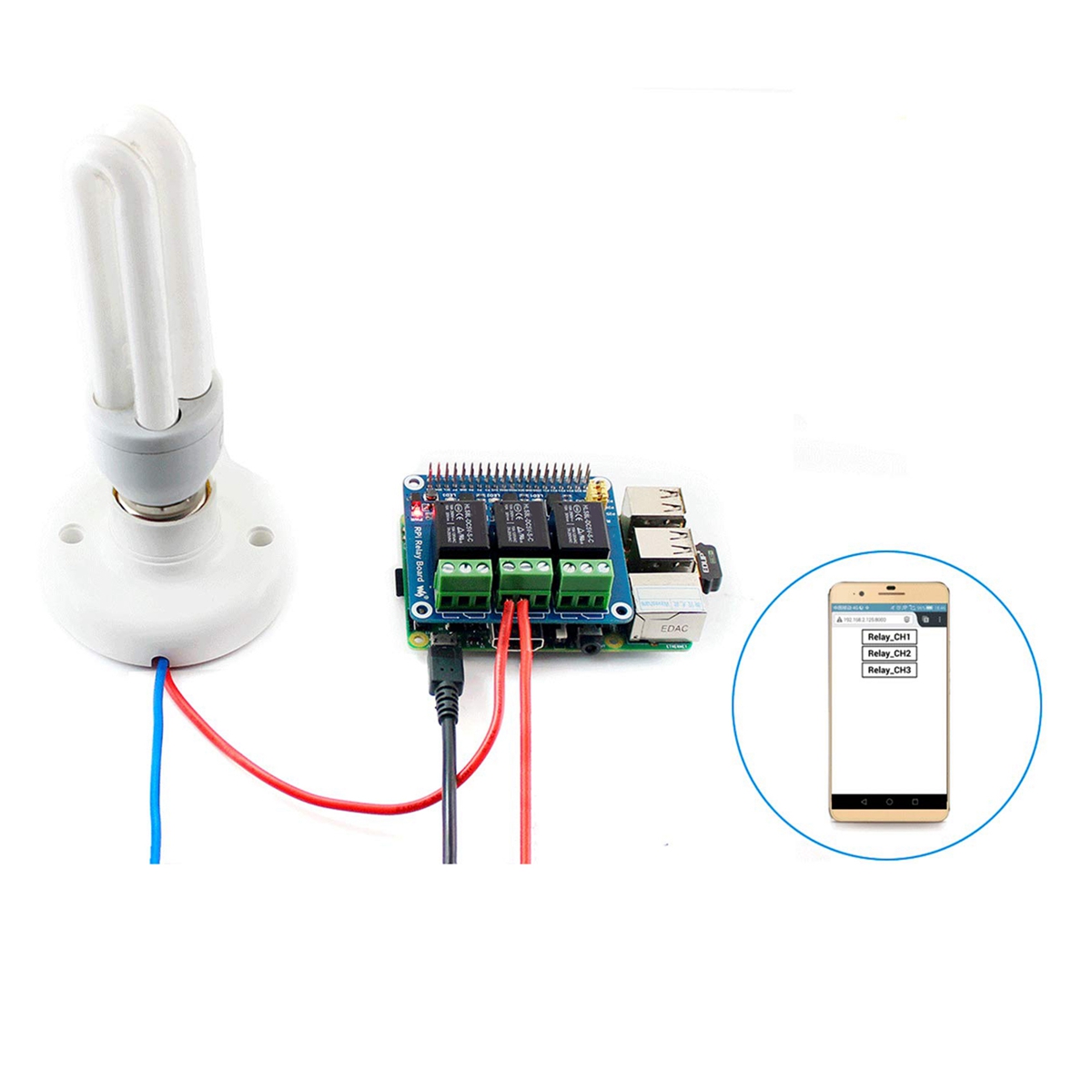 Waveshare 5V 3-Channel Relay M - огляд і ціна Raspberry Pi Zero
