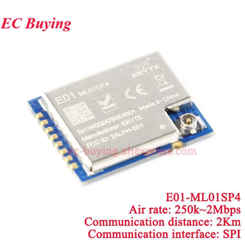 10Pcs/1pc E01-2G4M27SX ML01SP4 - огляд і ціна Nrf24L01 Module Wireless