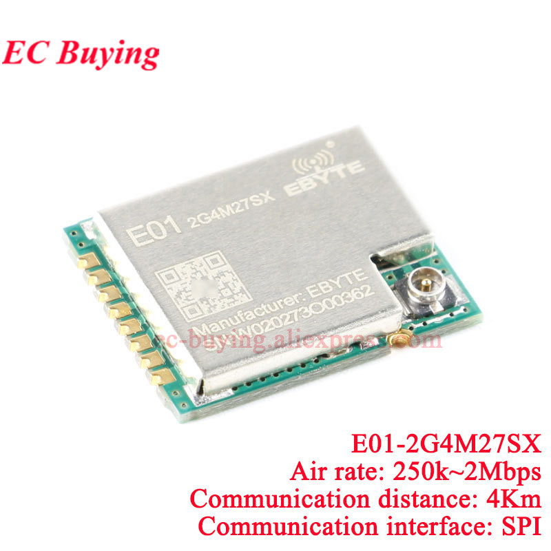 10Pcs/1pc E01-2G4M27SX ML01SP4 - огляд і ціна Nrf24L01 Module Wireless