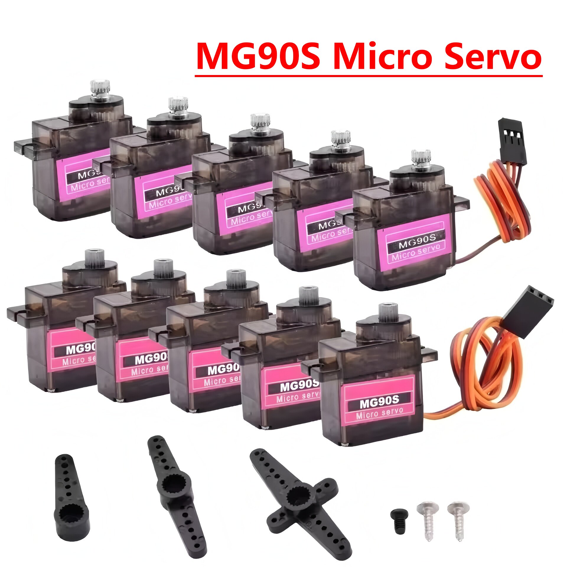 4/5/10/20pcs MG90S Micro Servo - огляд і ціна Servo Motor Sg90