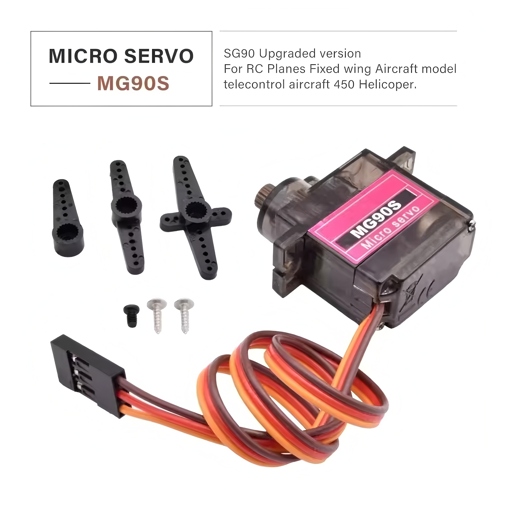 4/5/10/20pcs MG90S Micro Servo - огляд і ціна Servo Motor Sg90