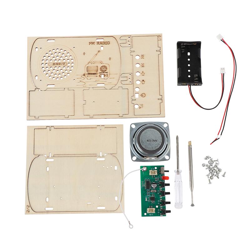 DIY Wooden FM Radio Kit Vintag - огляд і ціна Diy Electronics Projects For Kids