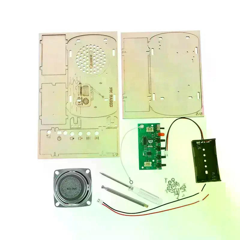 /Cna/DIY Wooden FM Radio Kit V - огляд і ціна Diy Electronics Projects For Kids