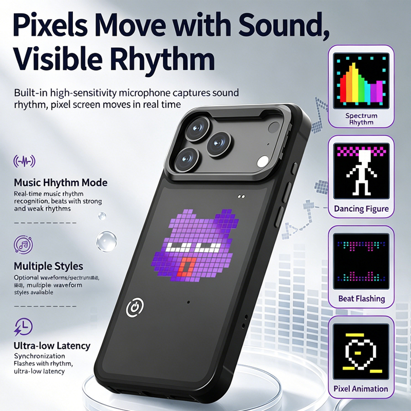 DIY LED Pixel Phone Case Anima - огляд і ціна Diy Electronics Tpu