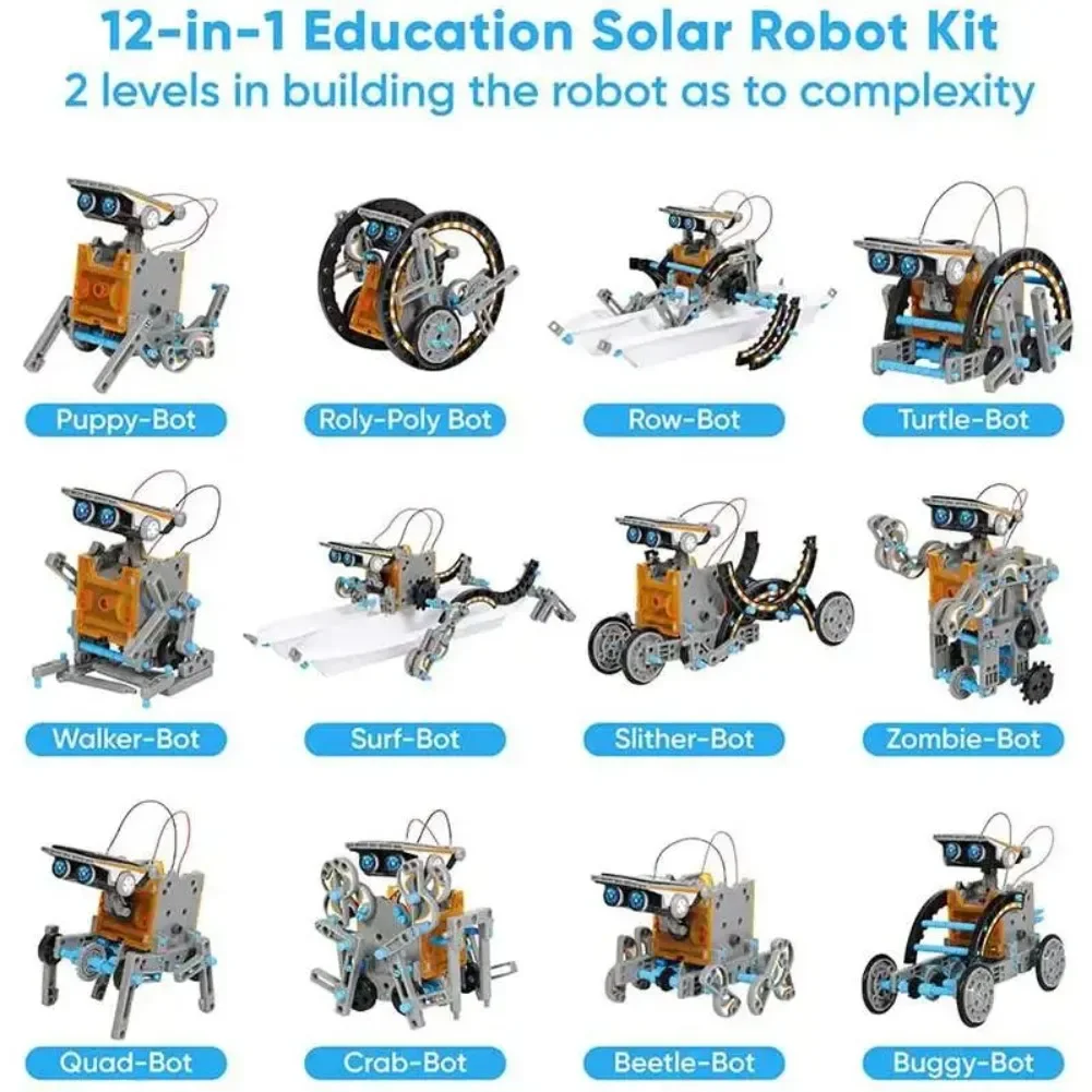 13 in 1 Solar Powered Robot Sc - огляд і ціна Diy Electronics Parts
